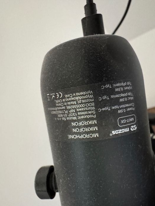 Mikrofon USB Mozos MKIT-GX – zestaw dla graczy / streamingu