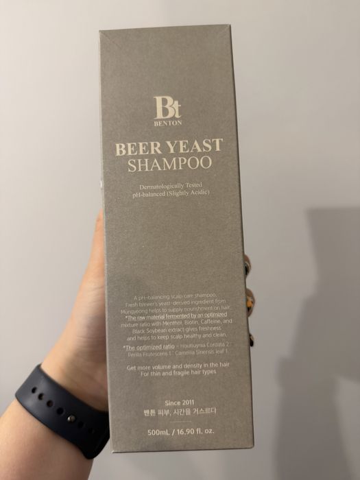 Nowy koreański szampon Benton Beer Yeast Shampoo