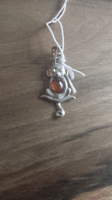 Zawieszka srebro 925 bursztyn bałtycki naturalny