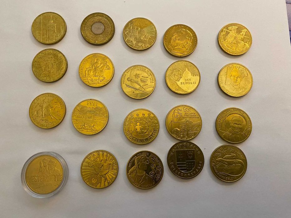 Zestaw Monet NBP 2 Złote Okolicznościowe 2005 do 2013