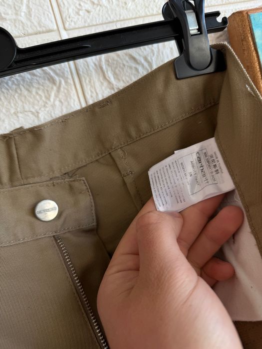 Штани Carhartt Abbott pant вільні брюки бежеві весняні легкі робочі work wear р28 ХС-С прямі