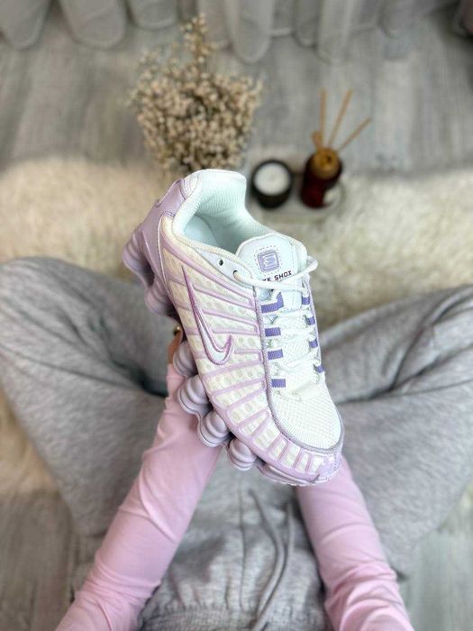 !SALE! Кросівки Nike Shox TL White Violet 36 37 38 39 40 41 найк шокс