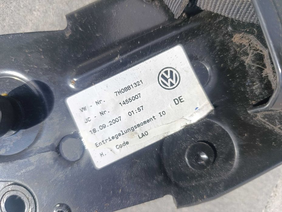 VW T5 T6 mocowanie zaczep fotela dwójki tył