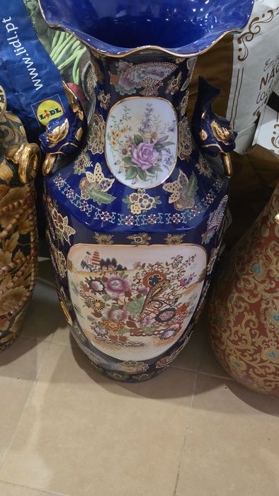 Conjunto de Jarrões Decorativos Grandes