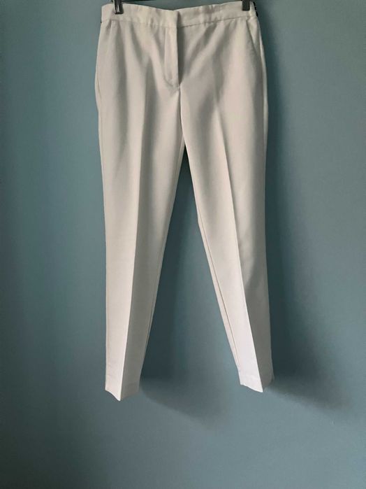 Spodnie damskie chinosy ZARA białe rozmiar 38 M