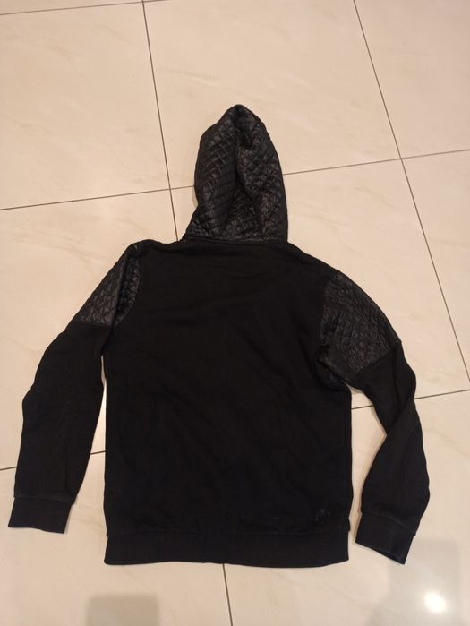 Bluza czarna rozpinana z kapturem, rozmiar 158 cm