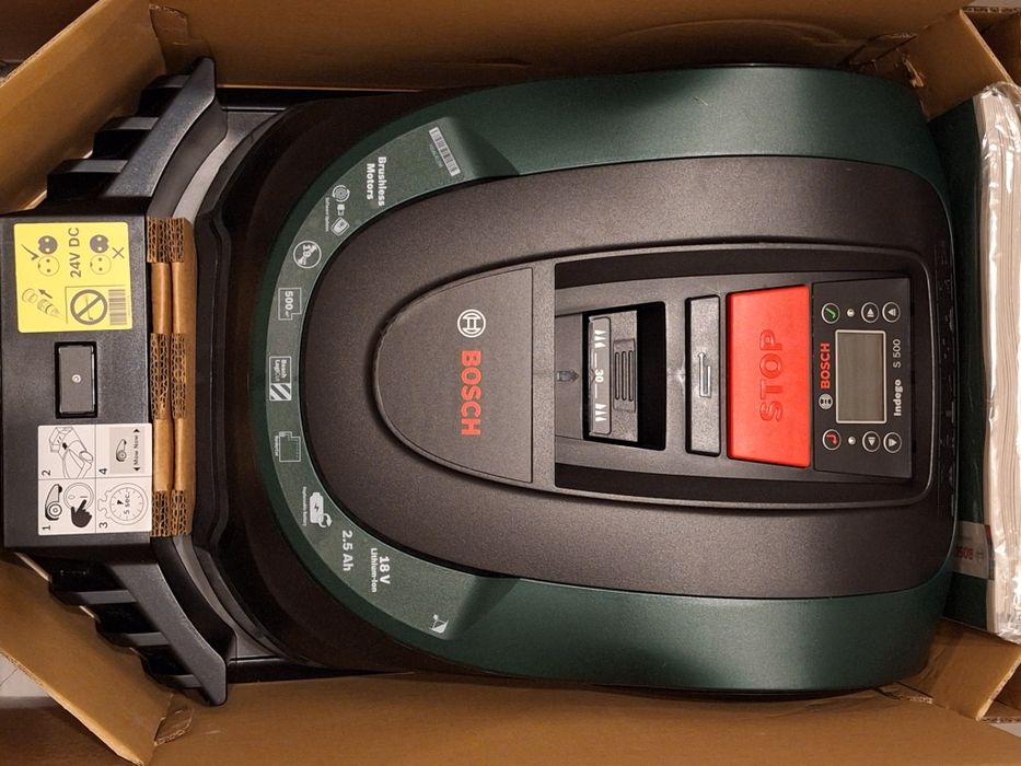 Bosch Indego S 500 – nowa, nieużywana | drobna rysa | komplet