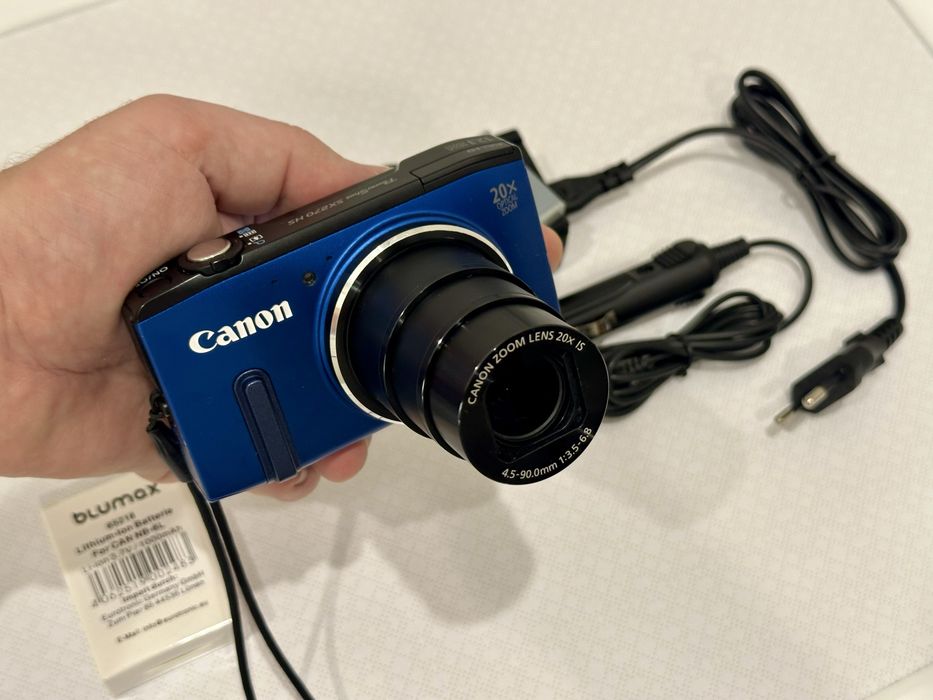 Aparat Canon  SX270 HS 20xZOOM 3xbateria, SD 8GB