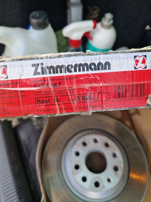 Диски гальмівні задні вентильовані групи VAG Otto Zimmermann