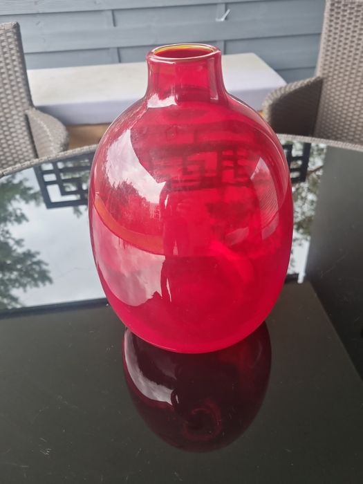 Piękny wazon butla prl wysokość około 25 cm