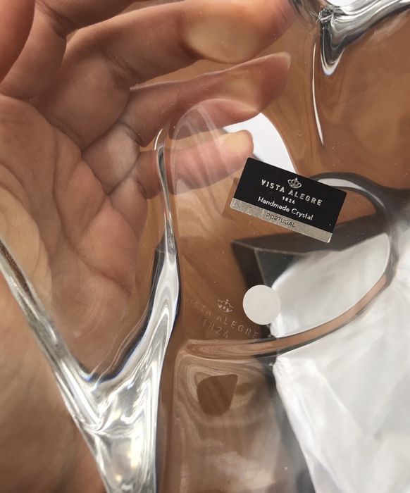 Taça Decorativa de cristal Coração Vista Alegre