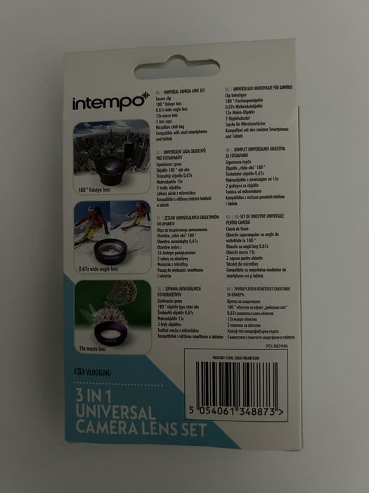 Kit de lentes 3 em 1 para Smartphone