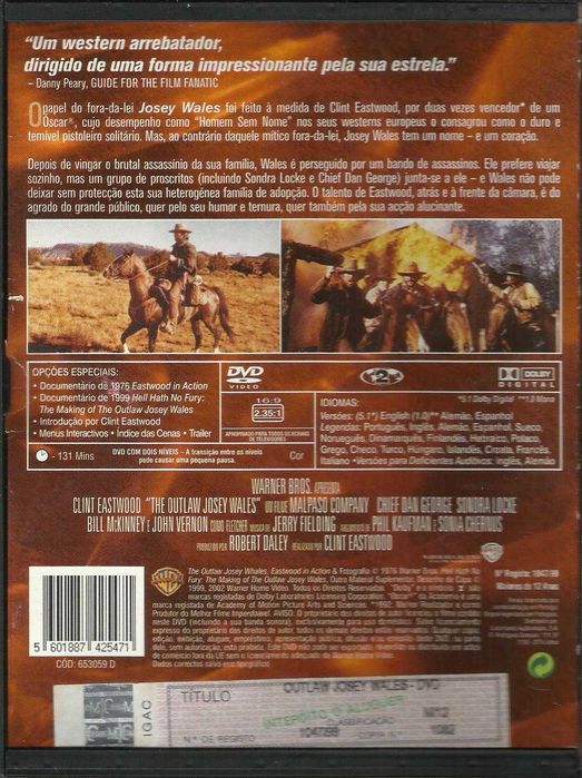 Josey Wales (colecção Clint Eastwood) (edição caixa snapper)
