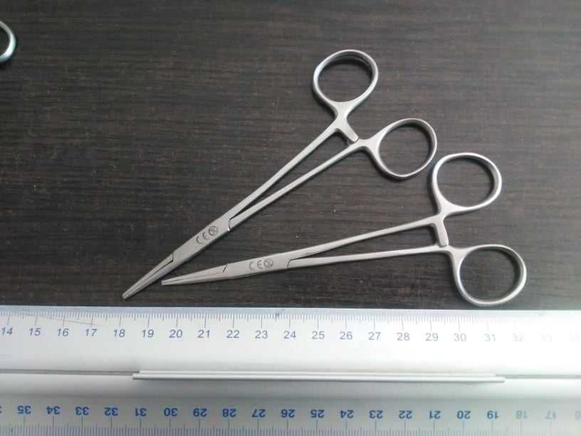 Zestaw 2 x 13 cm + 2 x 16 cm = 4x Szczypce wedkarskie chirurgiczne