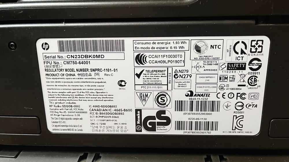 Drukarka HP Officejet Pro 8600 Plus