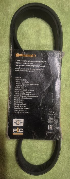 Ремінь поліклиновий Contitech 7PK1076 7 ребер 1076 мм (Fiat)