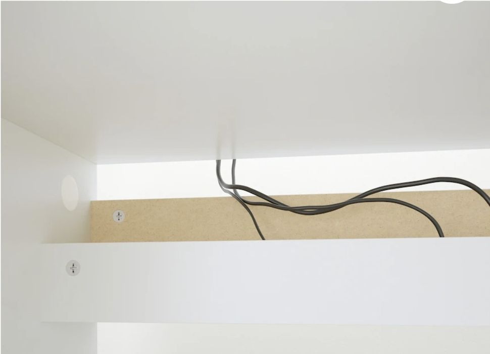 Secretária Malm - branca 140 cm