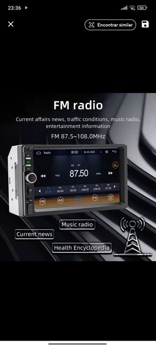 Rádio 2Din com bluetooth