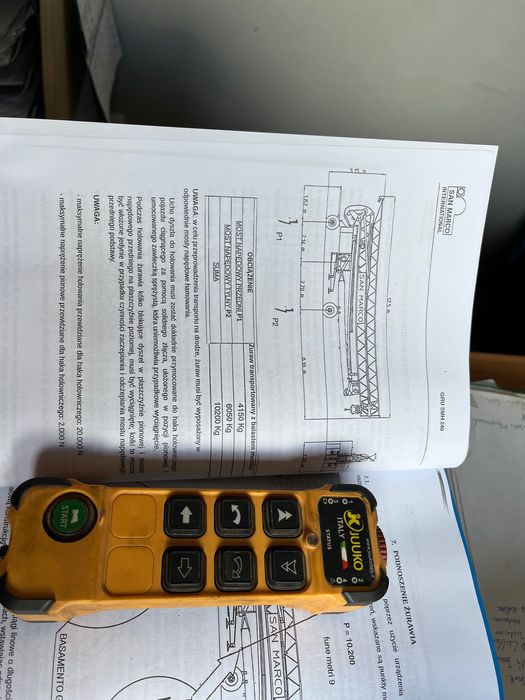 Żuraw budowlany Dzwig dekarski San Marco