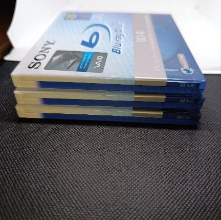 Sony BD-R 25GB Blu-ray Disc 1-2x AccuCORE - Pack de 3 Novos/Selados Jewel Case - JAPAN