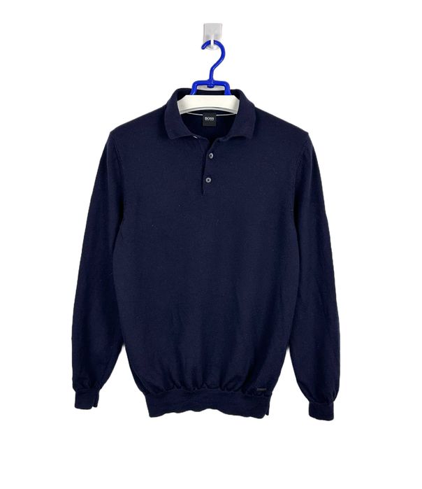 Sweter wełniany HUGO BOSS męski elegancki casual r. S