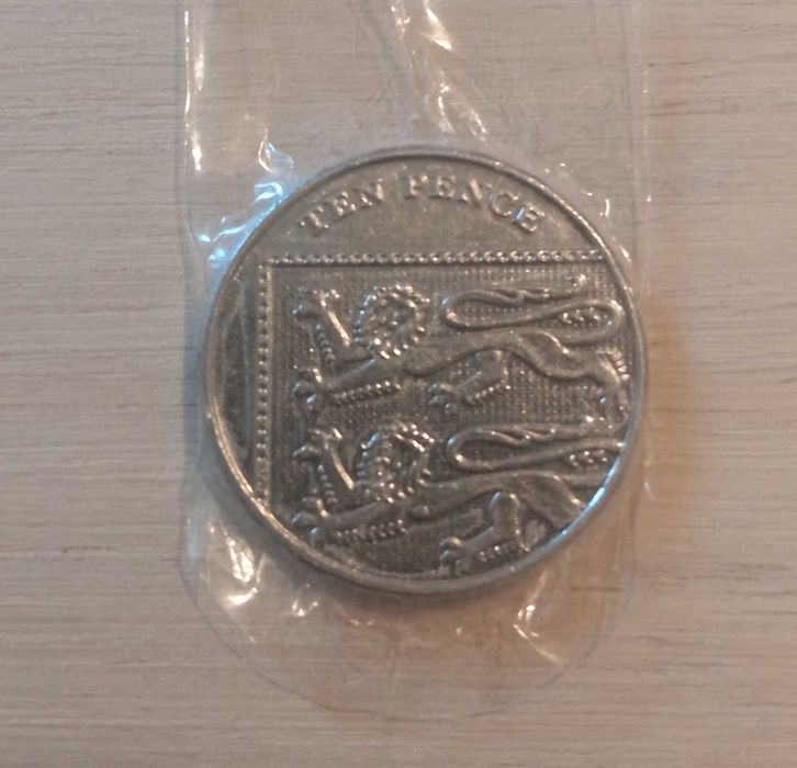 Moeda Ten Pence 2014