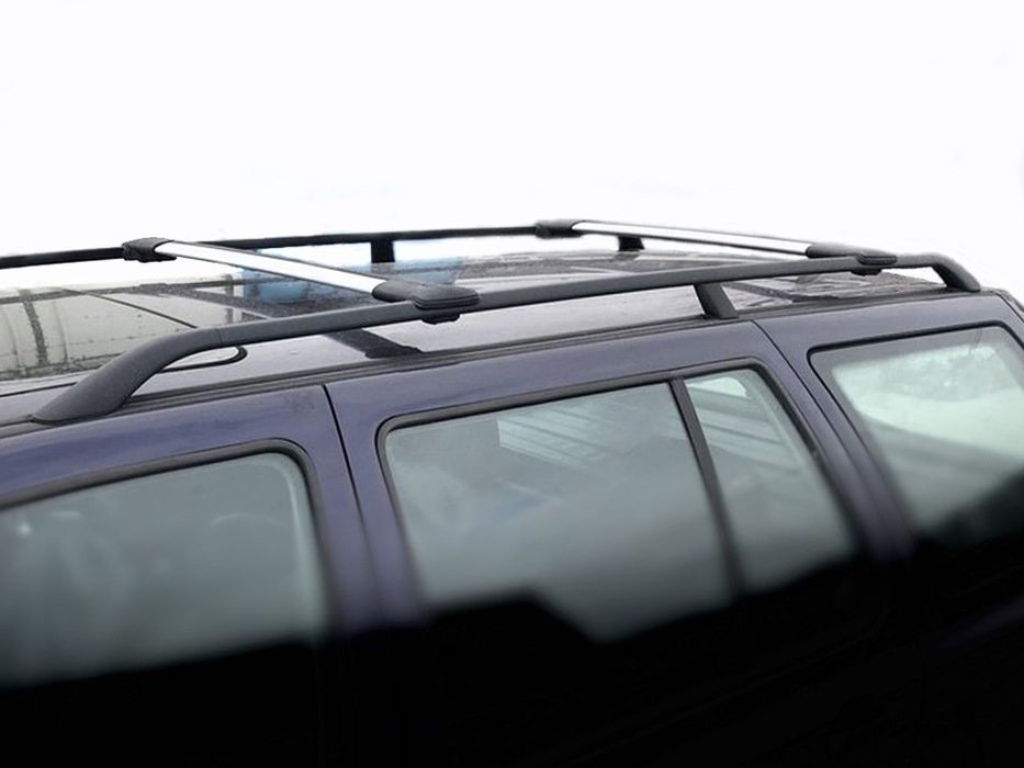 Перемички на звичайні рейлінги без ключа Can V1 2 шт. до 138 см, Чорні