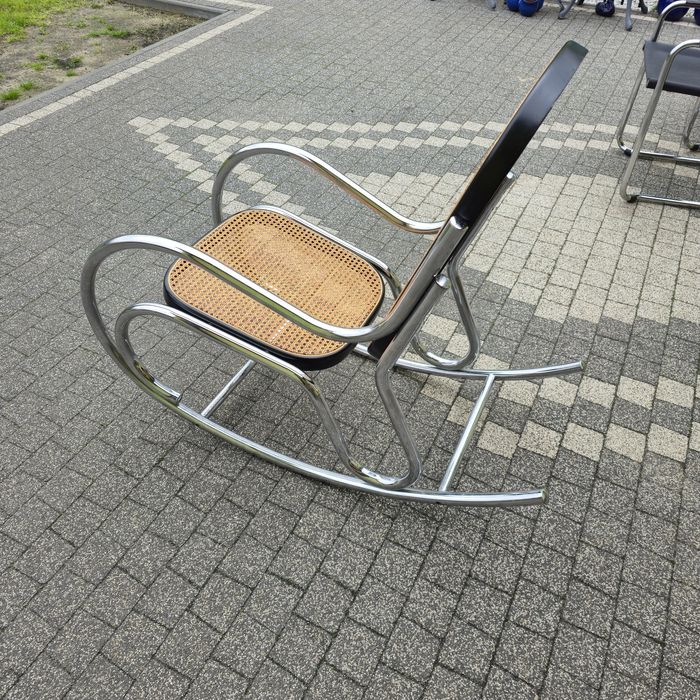 Oryginalny Kultowy Fotel Bujany Ceska Bauhaus  Marcel Breuer