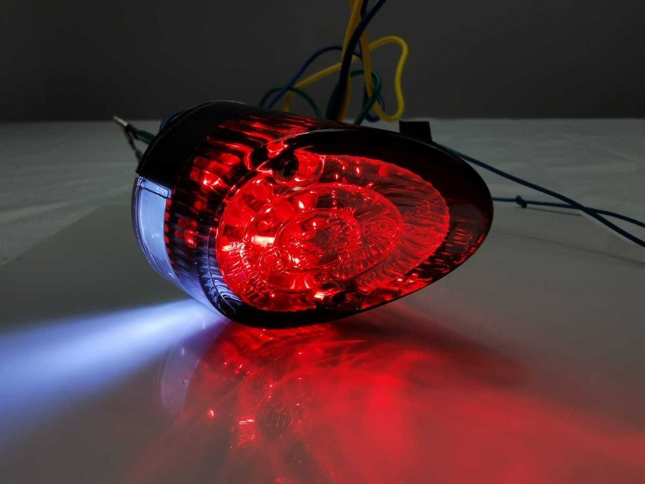 Lampa tylna LED DYMIONA Shark Nose podświetlanie tablicy