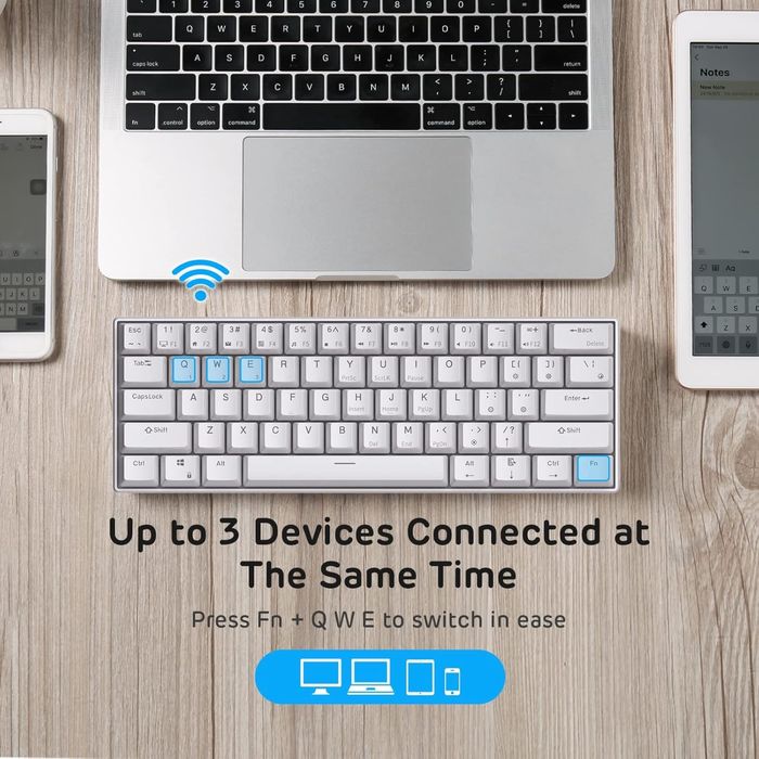 RK ROYAL KLUDGE RK61 bezprzewodowa klawiatura mechaniczna