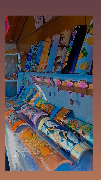 Telhas artesanato pintura