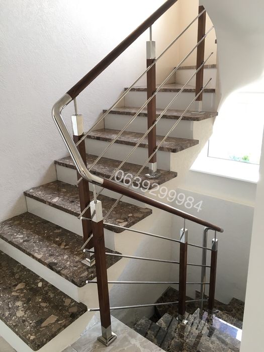 Перила з нержавійки та Скла