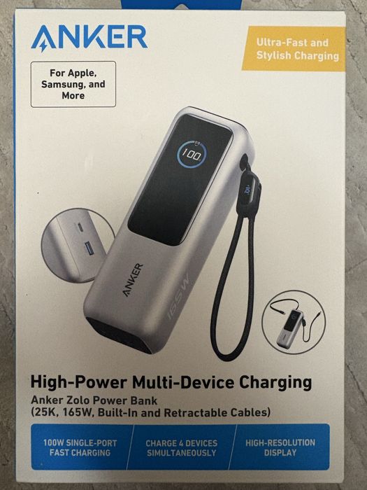 Павербанк Anker Zolo 25000mAh black