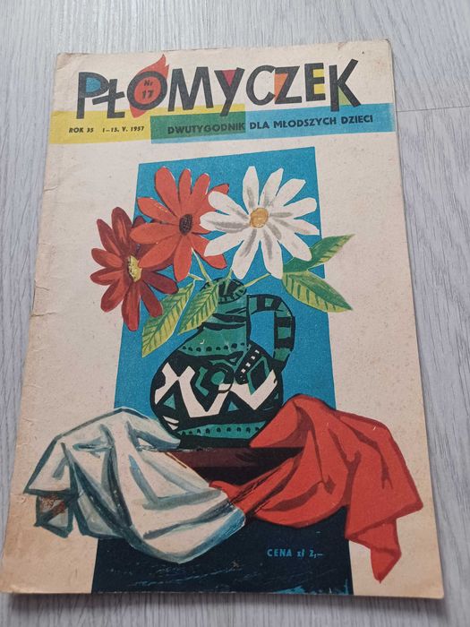 Płomyczek dwutygodnik dla młodszych dzieci Nr 17   1957r