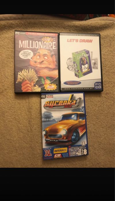 Zestaw gier PC Beat Up a Millionaire Let’s Draw Syrenka Racer cd-rom