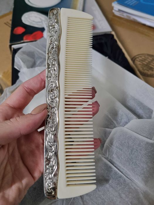 Conjunto de beleza banhado a Prata