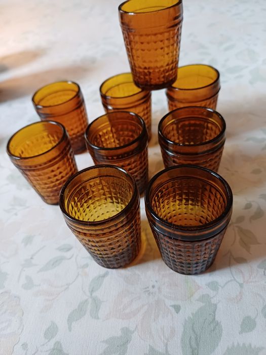 Miodowe kieliszki Ząbkowice lata 70 te