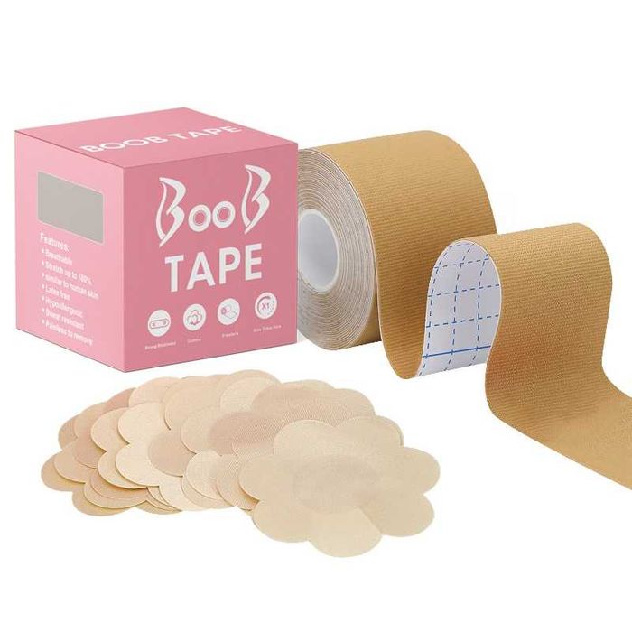 Кінезіо тейп BOOB Tape для грудей 5 см х 5 м  інд. упаковка + вкладиші