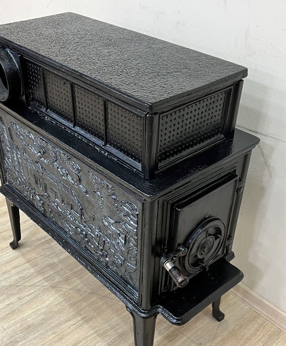 Чавунна дровʼяна піч. Обігрів.ПічКамін.