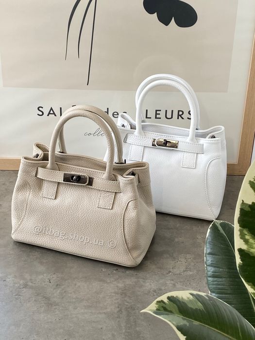 Розпродаж. Шкіряна сумка tote bag Італія. Итальянская кожаная сумка тоут мини