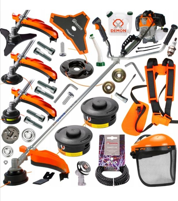 KOSA Spalinowa Kosiarka Podkaszarka DEMON RQ580 Mega Zestaw