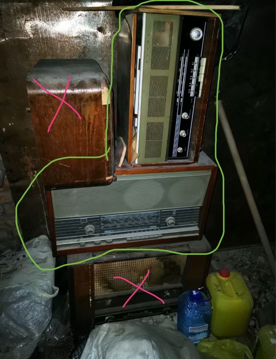 Старі радіоприймачі 2 одиниці