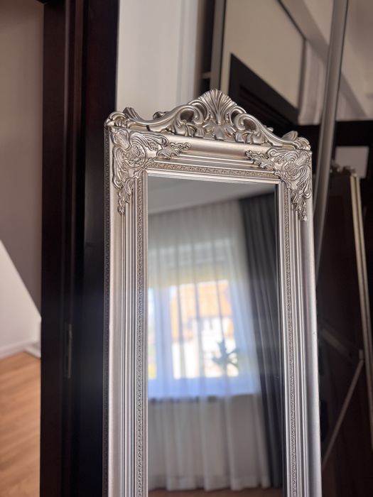 Lustro stojące w stylu glamour / barokowym - 175 × 42 cm