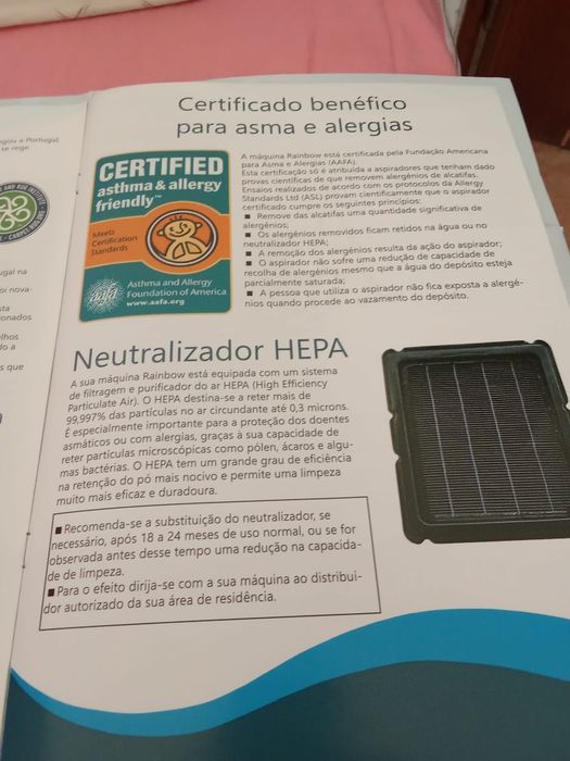 Aspirador Rainbow último modelo, ainda na garantia
