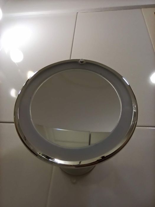 Espelho de aumento 10 X WC LED maquilhagem