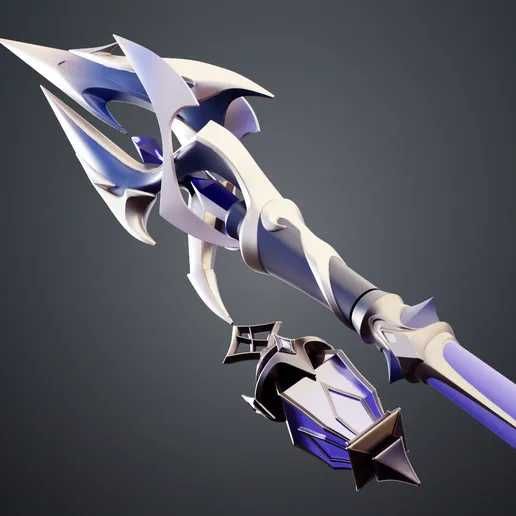 Flin's Spear - Genshin Impact + Lantern Druk 3D