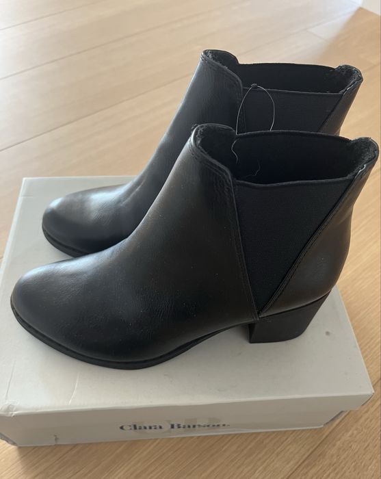 Botki czarne nowe 37