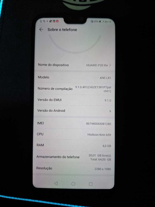 Vendo Huawei P20 Lite – 64GB
