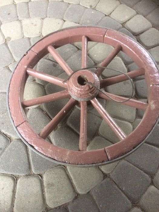 Koło drabiniaste lampa ozdoba