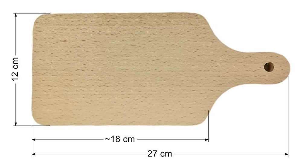 Deska do krojenia drewniana 27x12 cm 5 szt.